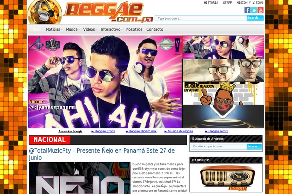 reggae.com.pa site used Video-world