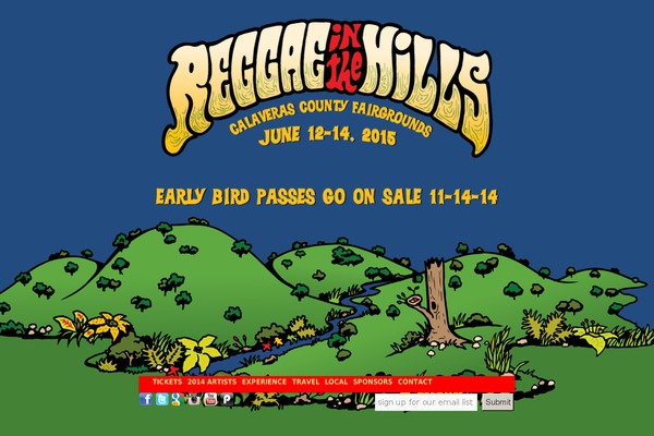 reggaeinthehills.com site used Reggae