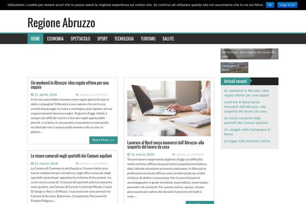 regioneabruzzo.net site used WP FanZone