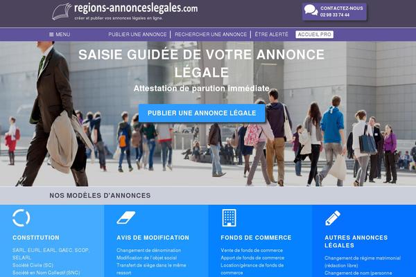 regions-annonceslegales.com site used Forstron-child