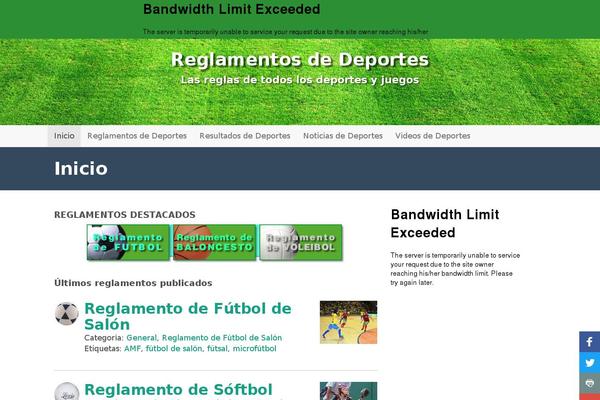 reglamentos-deportes.com site used Flat Bootstrap