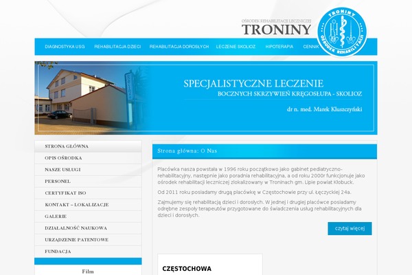 rehabilitacja-troniny.pl site used Troniny