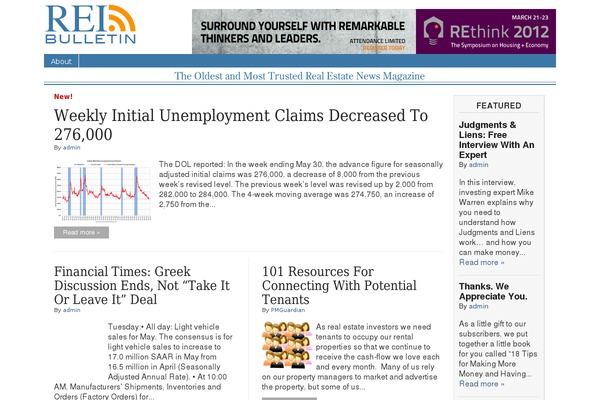 reibulletin.com site used Magazine-rei
