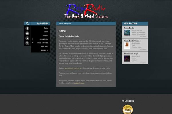 reignradio.com site used Bandzone