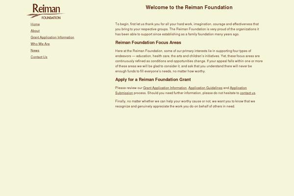 reimanfoundation.org site used Reiman