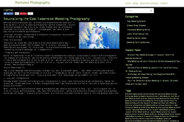 fPhotography theme site design template sample