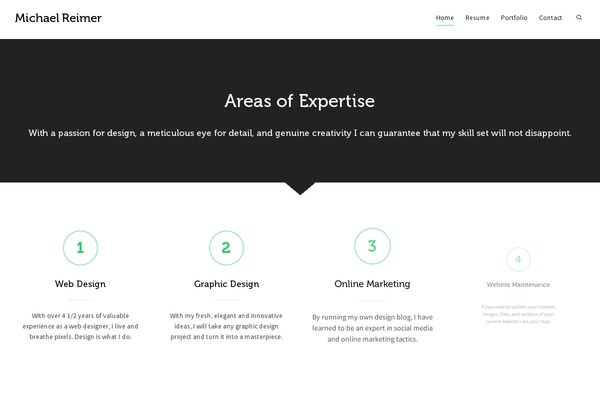 WordPress website example screenshot