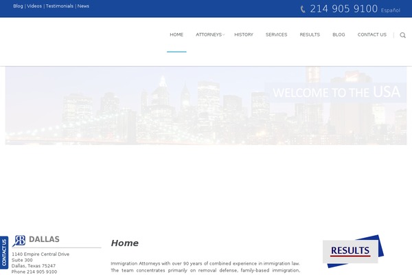 WordPress website example screenshot