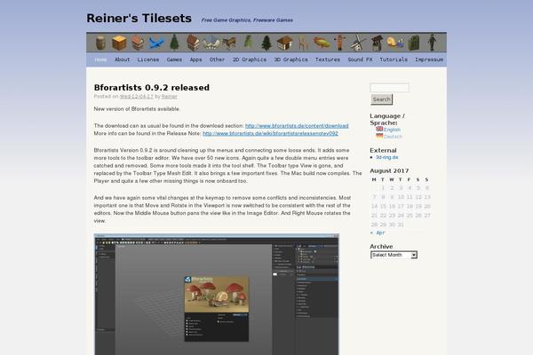 WordPress website example screenshot