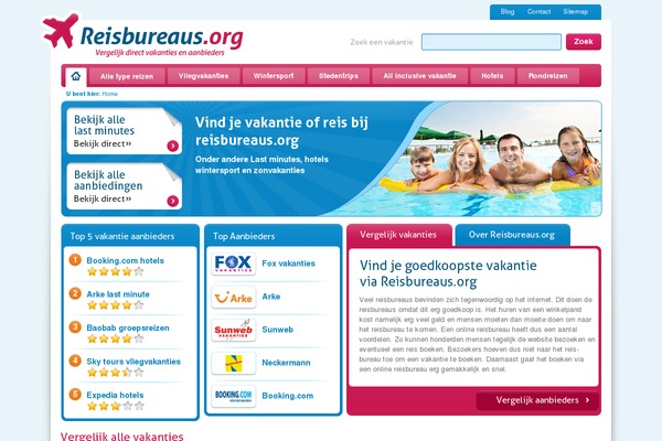 reisbureaus.org site used Reisbureaus
