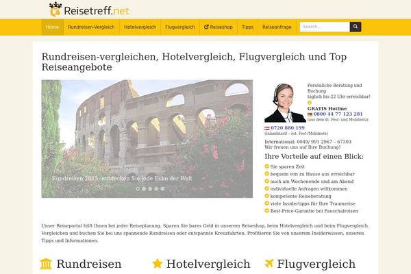 reisetreff.net site used Reisetreff-theme