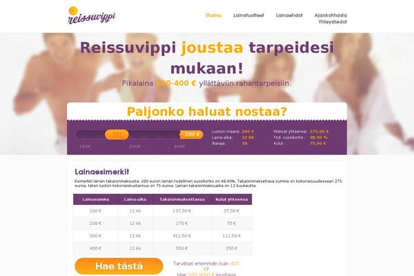 reissuvippi.fi site used Reissuvippi-theme
