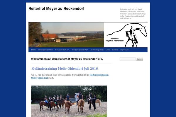 Twenty Ten theme site design template sample