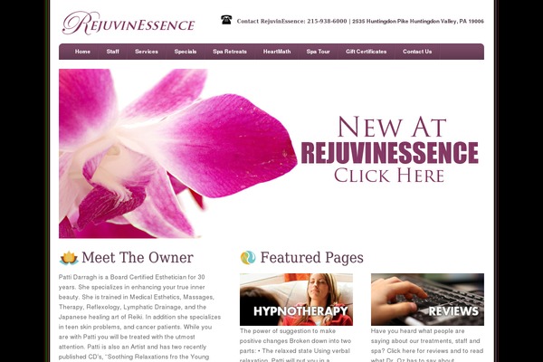 rejuvinessence.com site used Massage