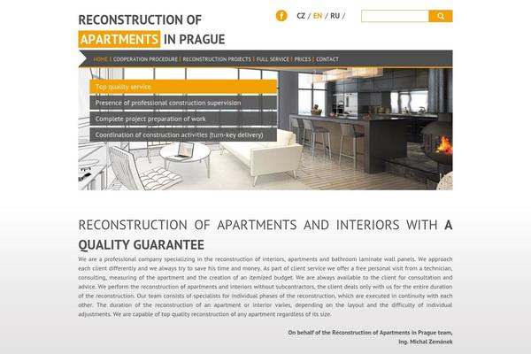 rekonstrukce theme websites examples