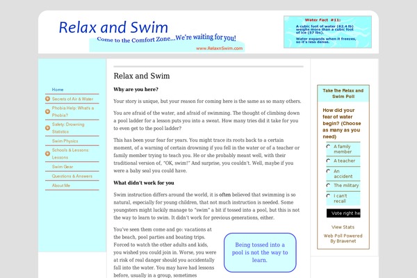 relaxnswim.com site used Suburbia-child