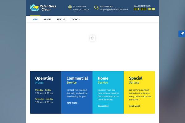 Cleanora theme site design template sample