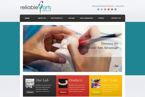reliablearts.com site used Theme1620