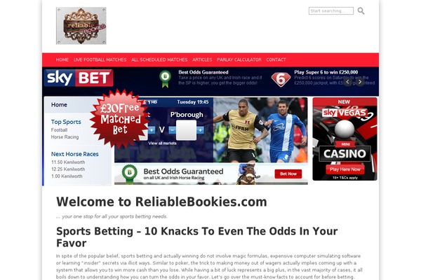 reliablebookies.com site used Studiolondon