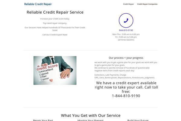 WordPress website example screenshot