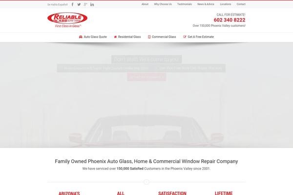 reliableglassaz.com site used Incedia