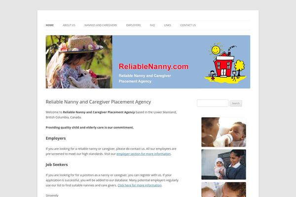 Twenty Twelve theme site design template sample