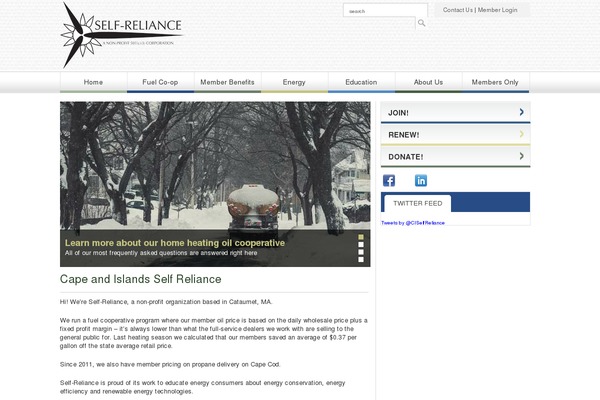 reliance.org site used Membee