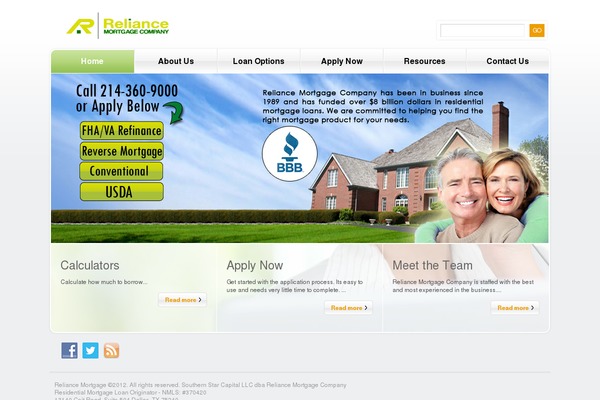 reliancemortgage.com site used Theme1256