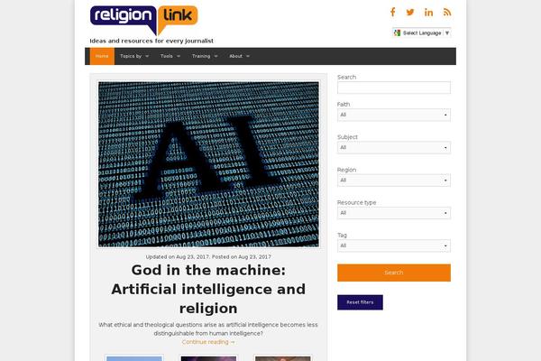 religionlink.com site used Religionlink