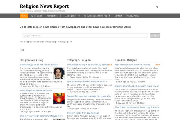 Onenews Premium theme site design template sample