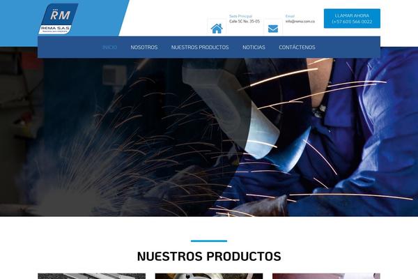 Industrial theme site design template sample