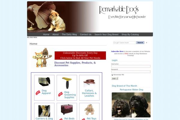 remarkabledogs.com site used Alkivia Chameleon