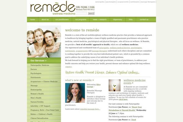remede.com.au site used Nutwork