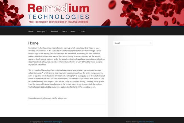 remediumtechnologies.com site used Retina