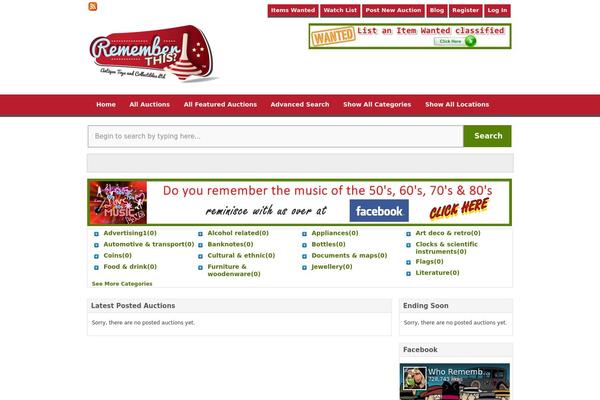 Auctiontheme theme site design template sample