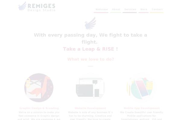 Mindig theme site design template sample