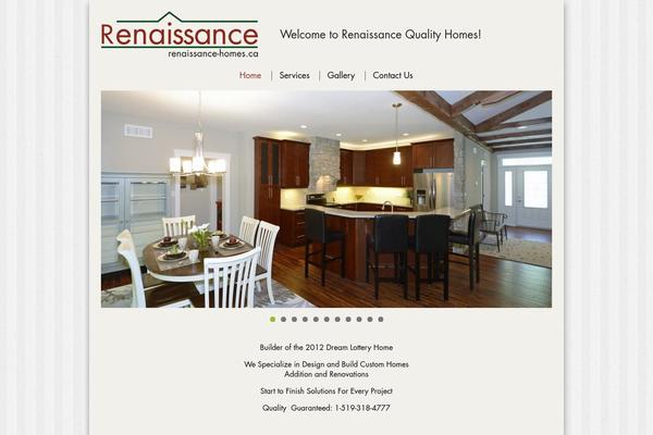 Renaissance theme site design template sample