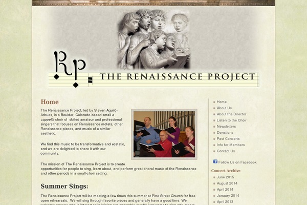 renaissanceprojectboulder.org site used Trp-theme