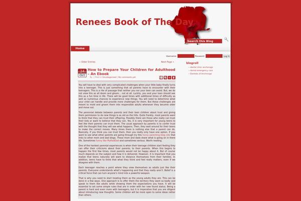 Redtopia theme site design template sample