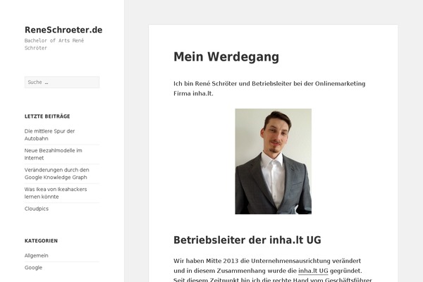WordPress website example screenshot