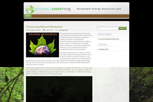 NatureFox theme site design template sample