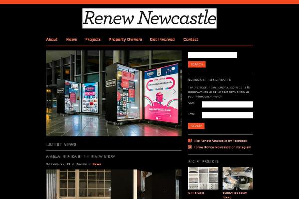Renew theme site design template sample