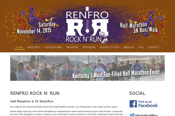 renfrorocknrun.com site used Rocknrun