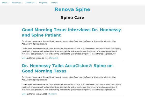 renovaspinecare.com site used Spine