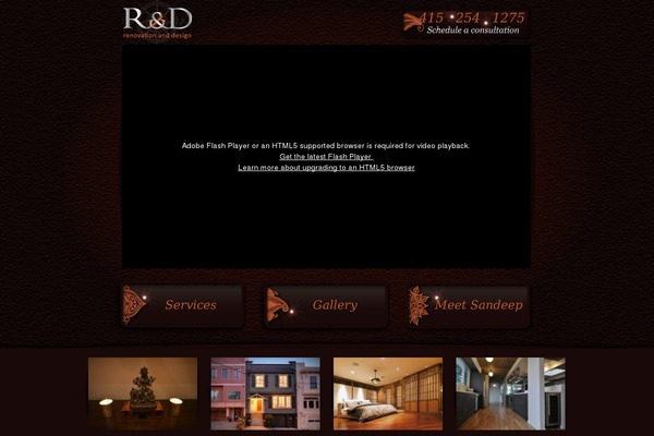 RAD theme site design template sample