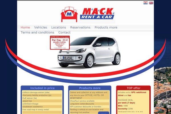 Mack theme site design template sample