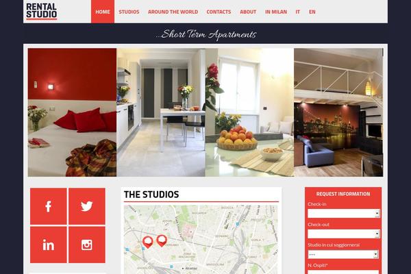 Rental theme site design template sample