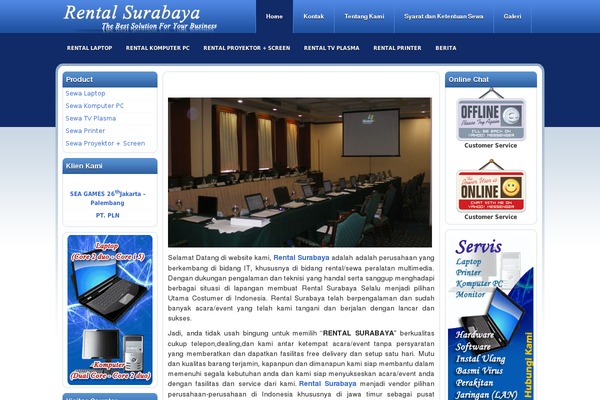 rentalsurabaya.com site used Webportal