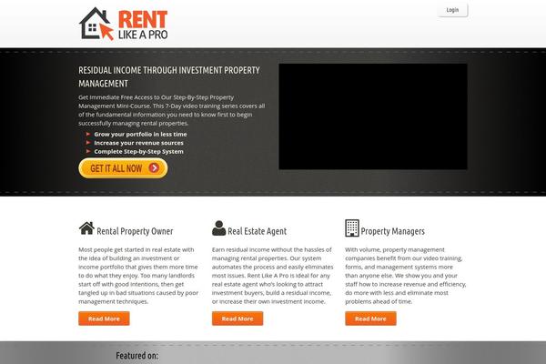 Rent theme site design template sample