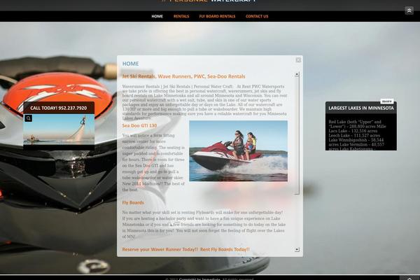 Fullscreen theme site design template sample